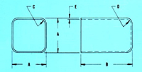 Dimensional Drawing for Square Deep Drawn Component Cases