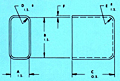 Dimensional Drawing for Rectangular Relay Deep Drawn Component Cases