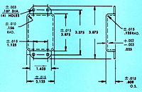 Dimensional Drawing for Specials - Rectangular Can with a Flange & Cover - 3