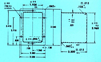 Dimensional Drawing for Specials - Rectangular Can with a Flange - 3